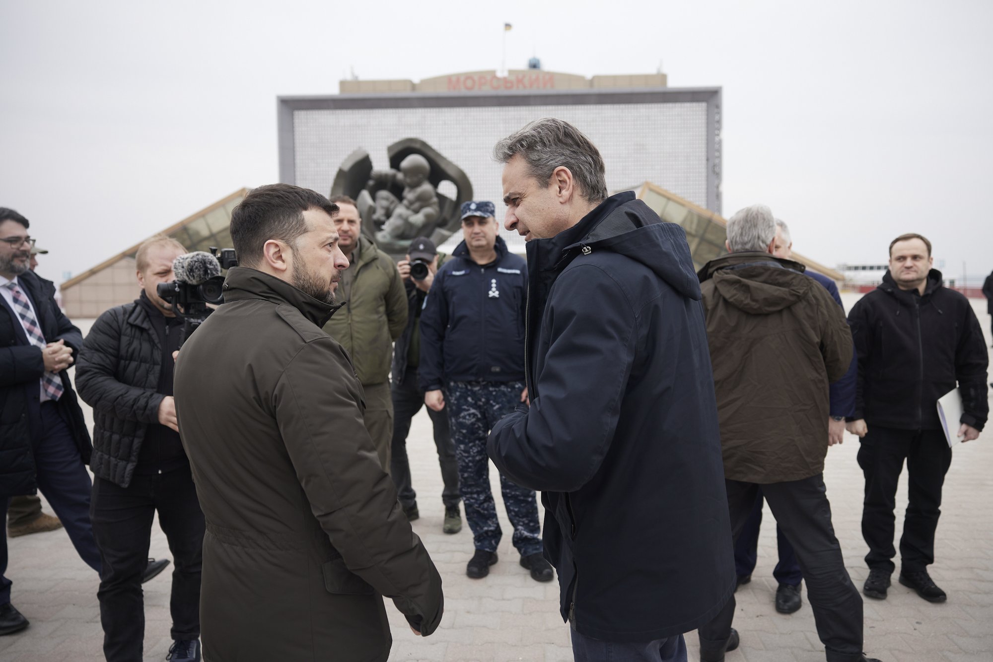 Μητσοτάκης από την Οδησσό: Ακούσαμε σειρήνες και μετά μια έκρηξη