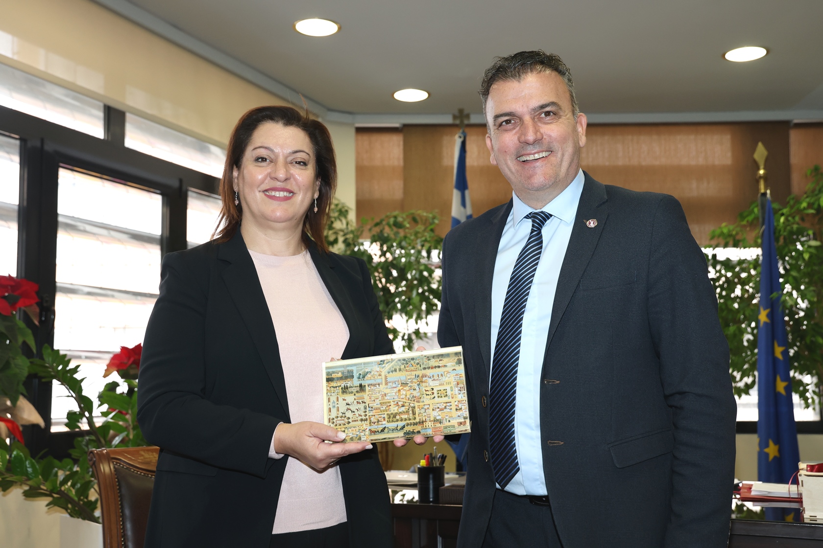 Εθιμοτυπική συνάντηση Δημάρχου Λαρισαίων, Θανάση Μαμάκου με την Υπουργό Παιδείας της Κύπρου (ΦΩTO) Εθιμοτυπική συνάντηση Δημάρχου Λαρισαίων, Θανάση Μαμάκου με την Υπουργό Παιδείας της Κύπρου (ΦΩTO)