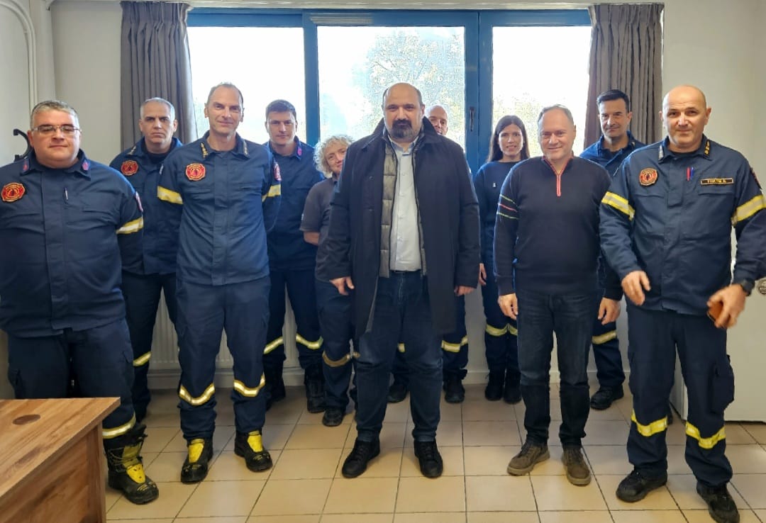 Επίσκεψη Χρ. Τριαντόπουλου στα νέα γραφεία της Διοίκησης της Πυροσβεστικής Υπηρεσίας Μαγνησίας Επίσκεψη Χρ. Τριαντόπουλου στα νέα γραφεία της Διοίκησης της Πυροσβεστικής Υπηρεσίας Μαγνησίας