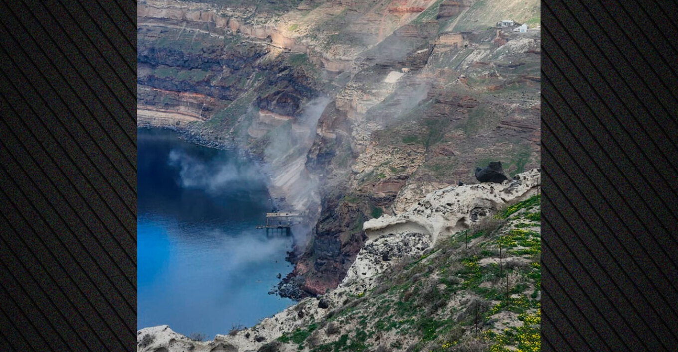 Κατολισθήσεις στη Σαντορίνη λόγω των συνεχών σεισμών - Δείτε βίντεο από τον όρμο του Αθηνιού Κατολισθήσεις στη Σαντορίνη λόγω των συνεχών σεισμών - Δείτε βίντεο από τον όρμο του Αθηνιού
