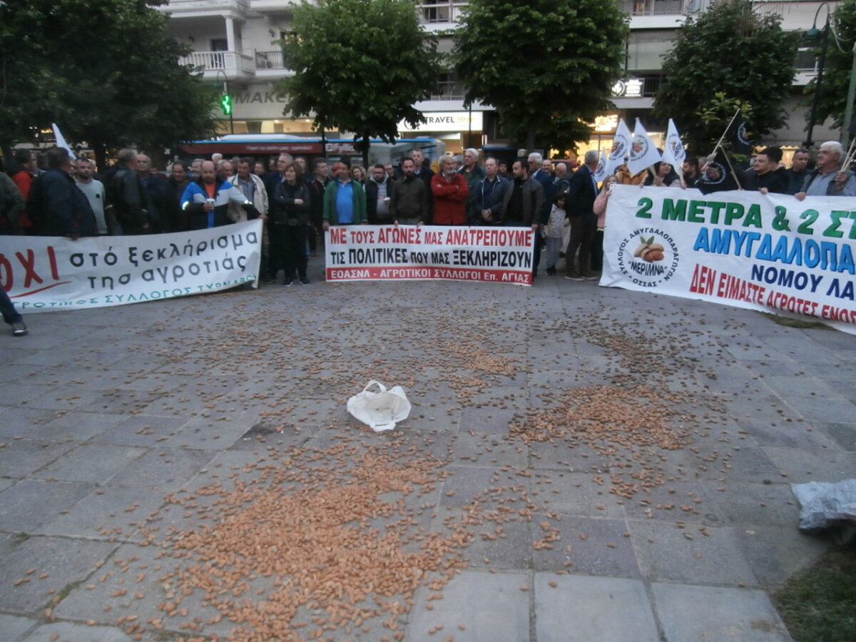 Έκτακτη σύσκεψη Αμυγδαλοπαραγωγων Νομού Λάρισας Έκτακτη σύσκεψη Αμυγδαλοπαραγωγων Νομού Λάρισας