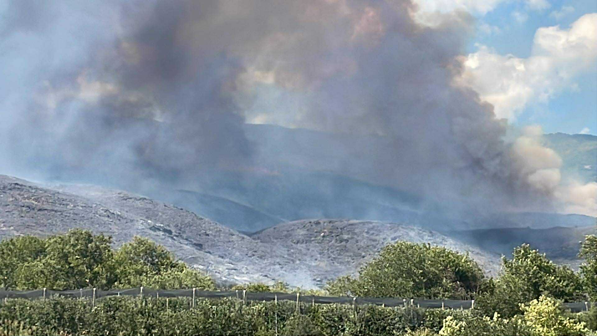 Συναγερμός για μεγάλη φωτιά στην Αγιά- 6 αεροσκάφη και ισχυρές επίγειες δυναμεις στη μαχη (ΦΩΤΟ+video)
