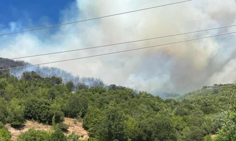 Μαίνεται η φωτιά στη Σκάλα Γρεβενών - Εκκενώθηκε παιδική κατασκήνωση στη Δεσκάτη