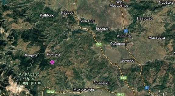 Ισχυρή σεισμική δόνηση 4,3 Ρίχτερ κοντά στη Ρεντίνα Καρδίτσας Ισχυρή σεισμική δόνηση 4,3 Ρίχτερ κοντά στη Ρεντίνα Καρδίτσας