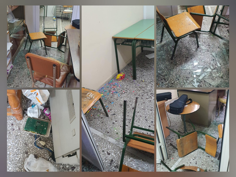 Λάρισα: Κοντά στα ίχνη νεαρών που βανδάλισαν σχολεία και ναούς στον Τύρναβο Λάρισα: Κοντά στα ίχνη νεαρών που βανδάλισαν σχολεία και ναούς στον Τύρναβο