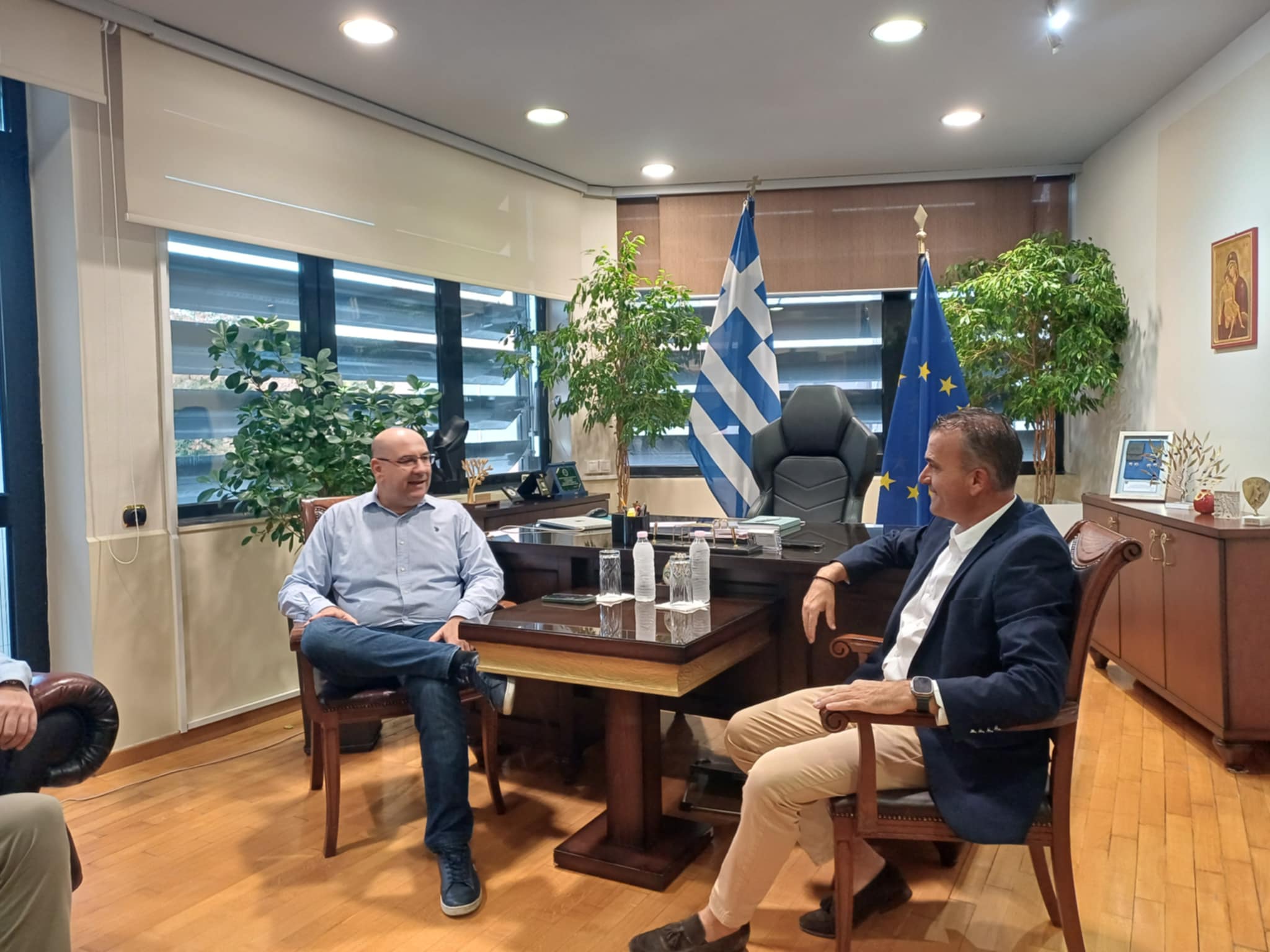 Αντιπροσωπεία του αδελφοποιημένου δήμου Λάρνακας στη Λάρισα (ΦΩΤΟ)