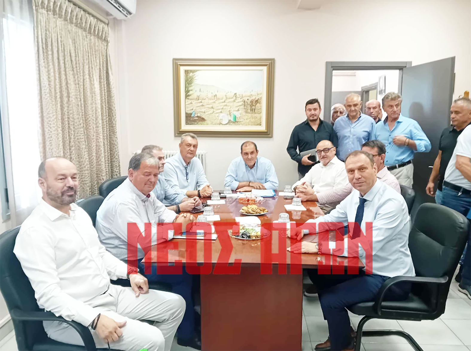 Στον Παλαμά ο Υφυπουργός Κλιματικής Κρίσης Κων. Κατσαφάδος για αποζημιώσεις Daniel- σύσκεψη στο Δημαρχείο (ΦΩΤΟ)