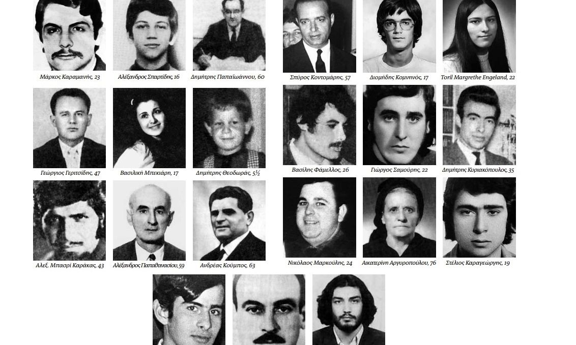 Οι νεκροί του Πολυτεχνείου-Πότε, πού και πώς σκοτώθηκαν