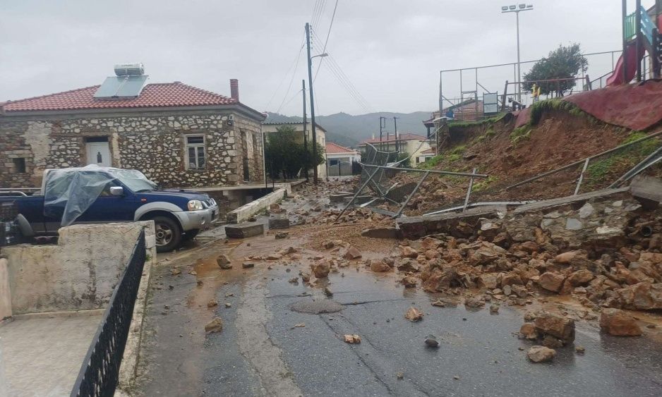 Μεγάλα προβλήματα στη Λακωνία από την ισχυρή καταιγίδα