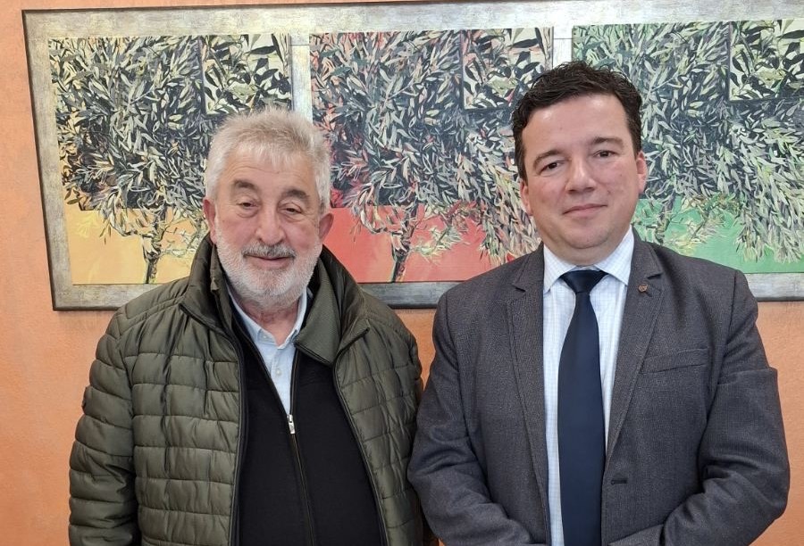 Επίσκεψη του Αναπλ. Περιφερειάρχη Θεσσαλίας Κ. Μπαρμπούτη στη Συνεταιριστική Τράπεζα Καρδίτσας