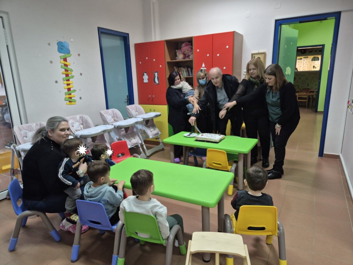 Κοπή πρωτοχρονιάτικης πίτας στους Παιδικούς Σταθμούς του Δήμου Τεμπών