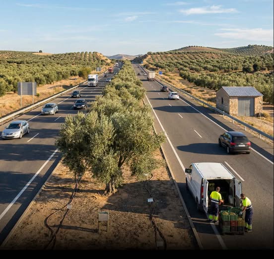 Πως οι Ισπανοί φυτεύοντας ελιές στους αυτοκινητοδρόμους φροντίζουν και το περιβάλλον και την...τσέπη τους!