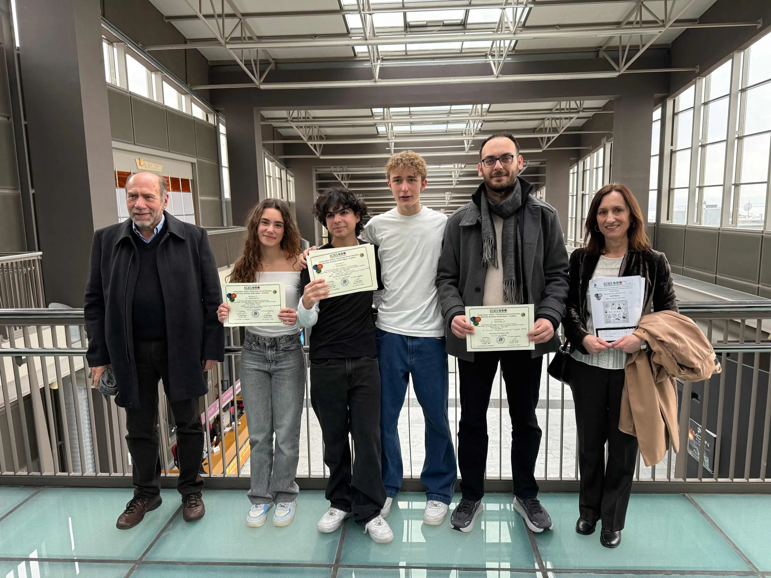 Πανελλαδική πρωτιά στον διαγωνισμό Φυσικών Επιστημών EOES