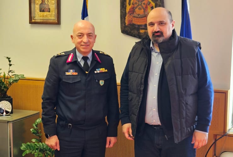 Συναντήσεις Χρ. Τριαντόπουλου με νέους Διοικητές Ελληνικής Αστυνομίας και Πυροσβεστικού Σώματος σε Λάρισα και Βόλο