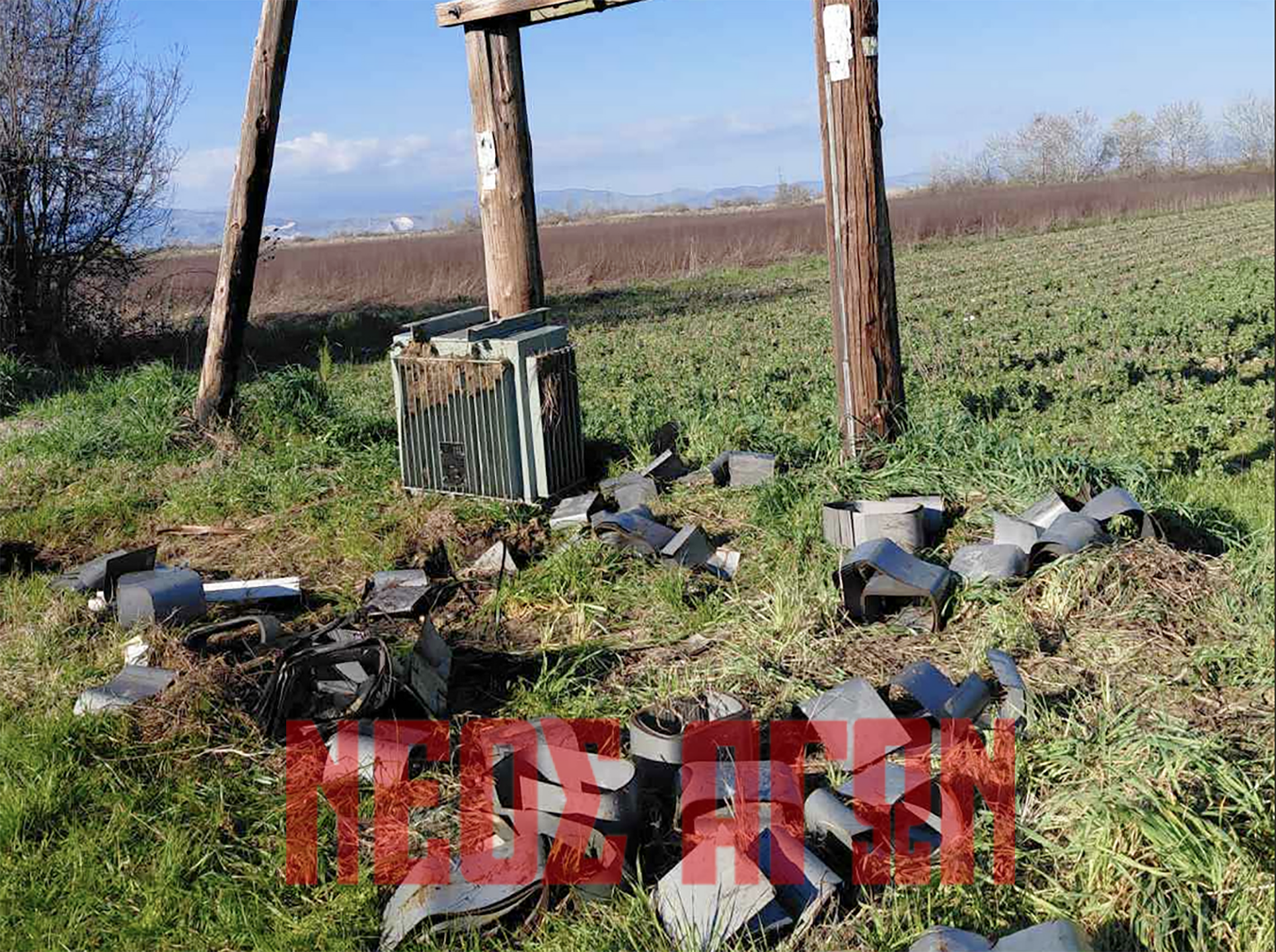 ΚΑΡΔΙΤΣΑ - Η μαφία του χαλκού χτύπησε μετασχηματιστές στο Μακρυχώρι Καρδίτσας (ΦΩΤΟ)