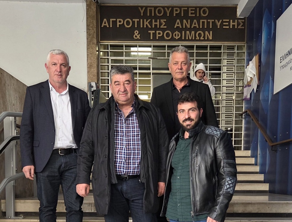 Στο Υπουργείο Αγροτικής Ανάπτυξης - Τροφίμων ο ΤΟΕΒ Πηνειού