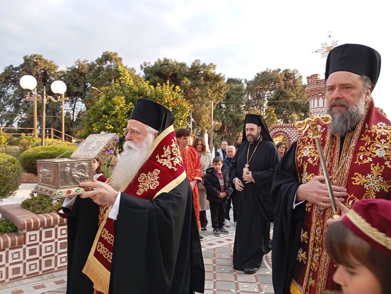 Λαμπρή υποδοχή του Ιερού Λειψάνου του Αγίου Δημητρίου στη Νέα Αγχίαλο