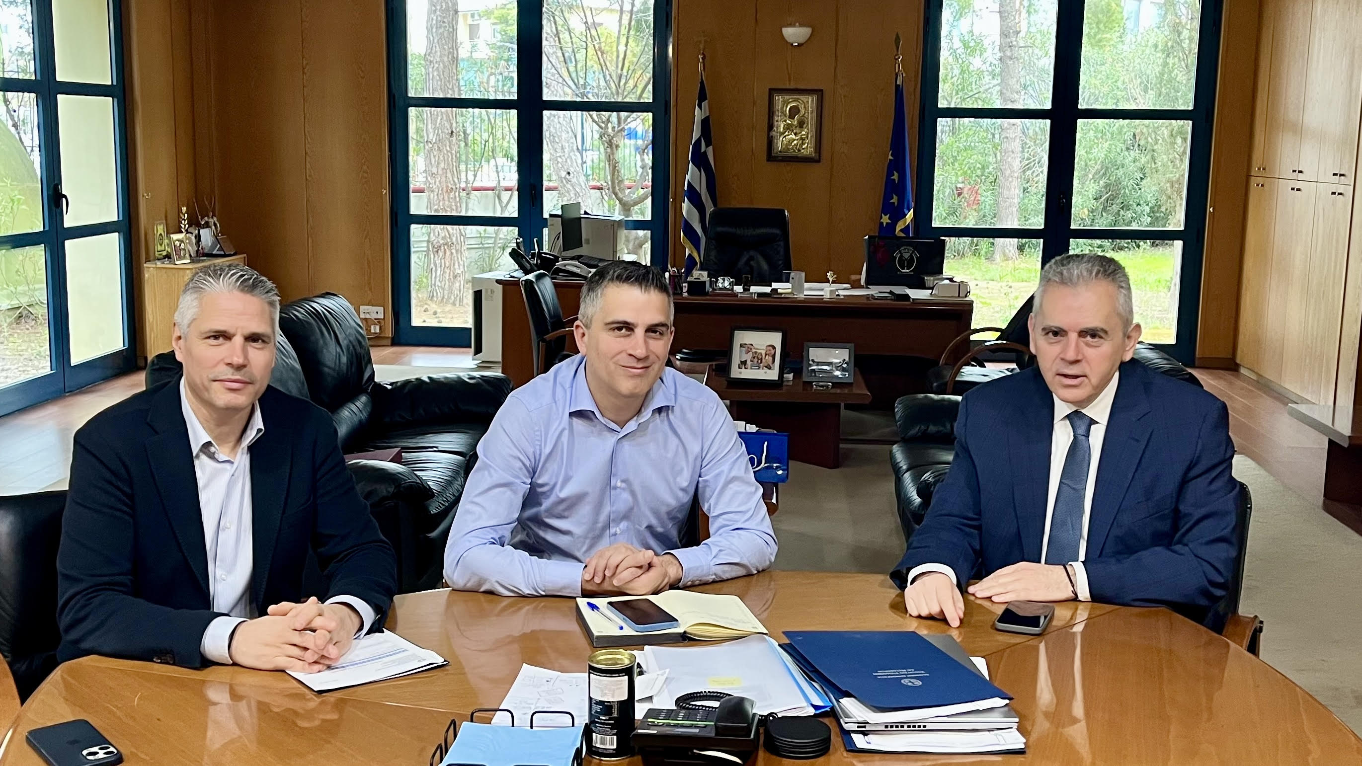 Μάξιμος Χαρακόπουλος με υπουργό Υποδομών:  Πιθανή αναπροσαρμογή του προϋπολογισμού για το φράγμα της Σκοπιάς