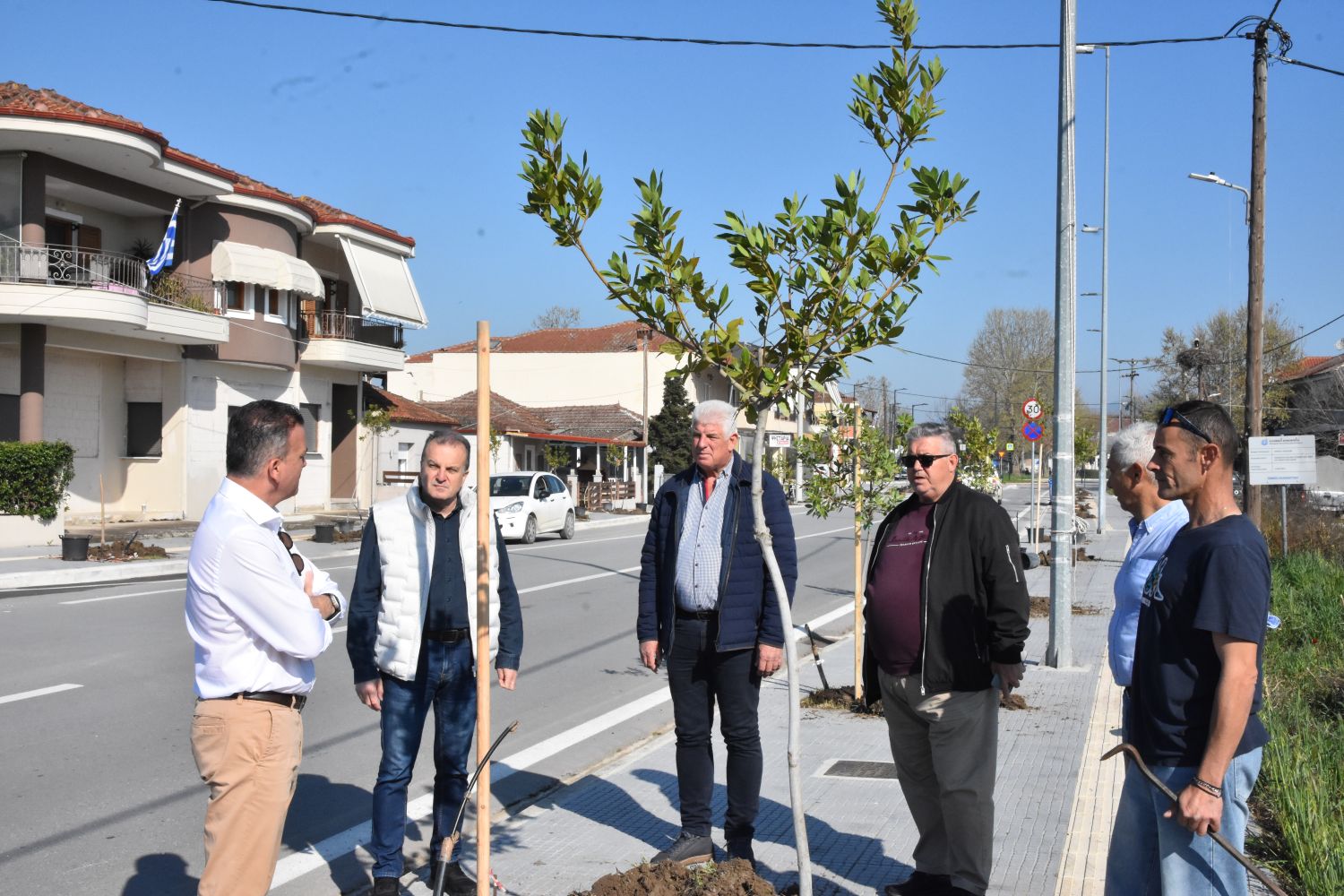 Δ. Λαρισαίων: Νέα δέντρα στη Φαλάνη - Μαμάκος: «Συνεχίζουμε τις παρεμβάσεις για ενίσχυση του πράσινου αποτυπώματος στην πόλη»