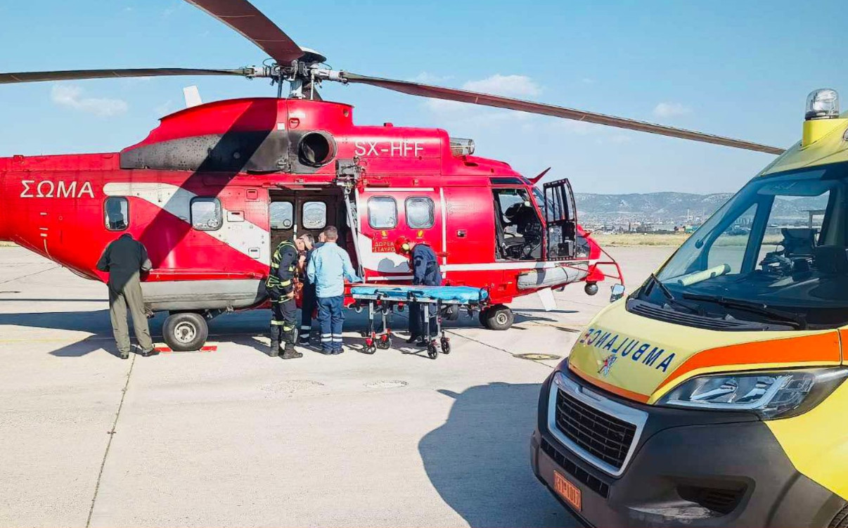 Ναυτικός τραυματίστηκε σοβαρά στην Αλόννησο -Επείγουσα αεροδιακομιδή στη Λάρισα
