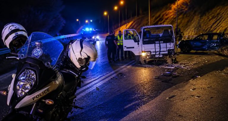 Βόλος: Δύο τραυματίες σε τροχαίο έξω από το τούνελ της Γορίτσας