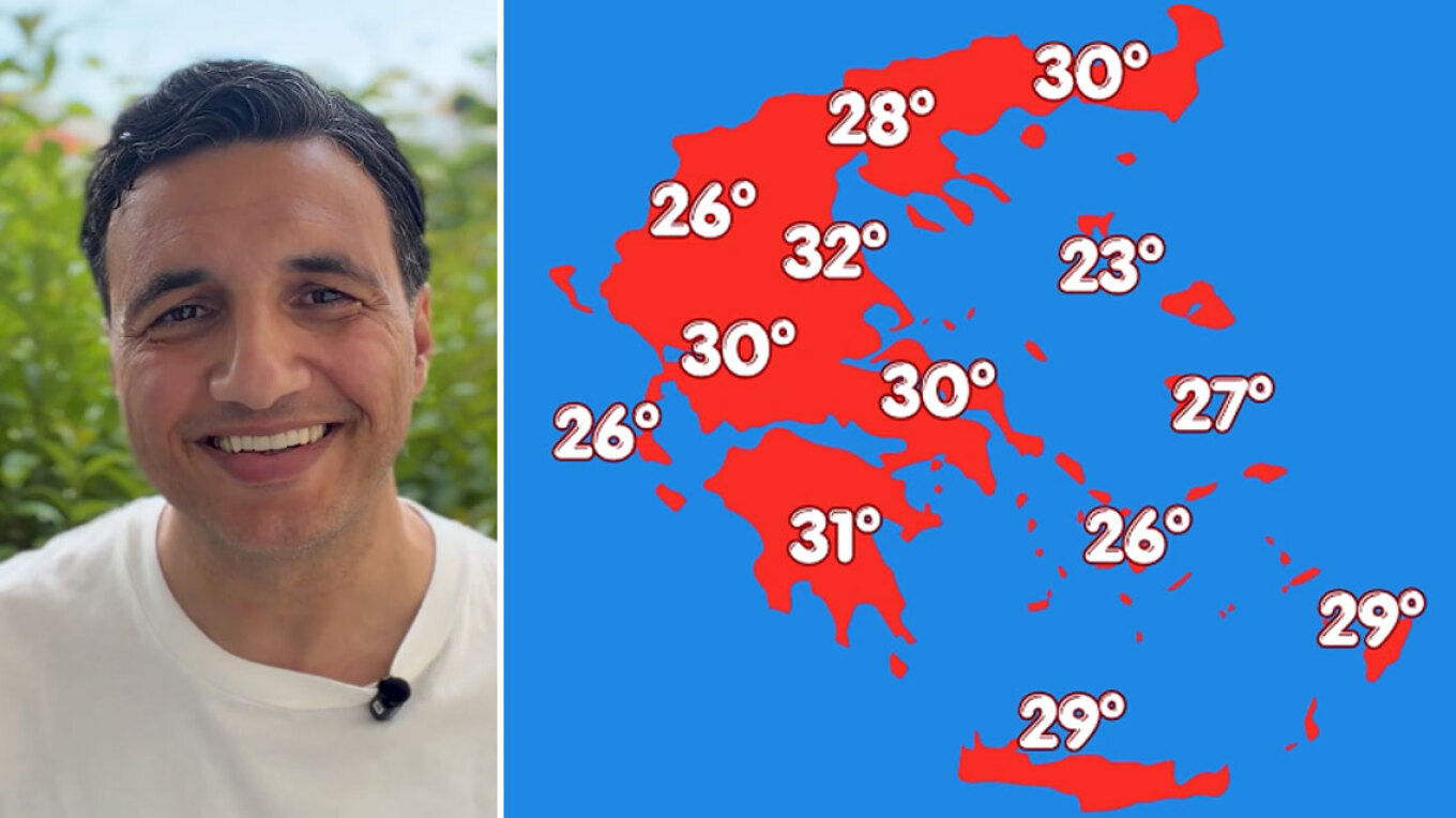 Περιορίζεται η αστάθεια, ανεβαίνει ο υδράργυρος: Έρχονται 36άρια μέσα στο Σαββατοκύριακο, η πρόγνωση Τσατραφύλλια