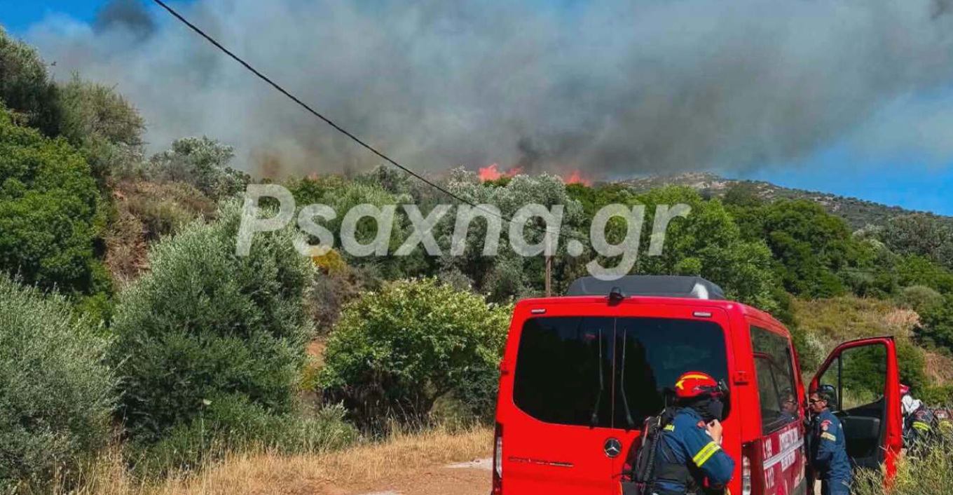 Εύβοια: Μεγάλη πυρκαγιά στην Κάρυστο - Εκκενώνονται Μεσοχώρια και Ραπταίοι