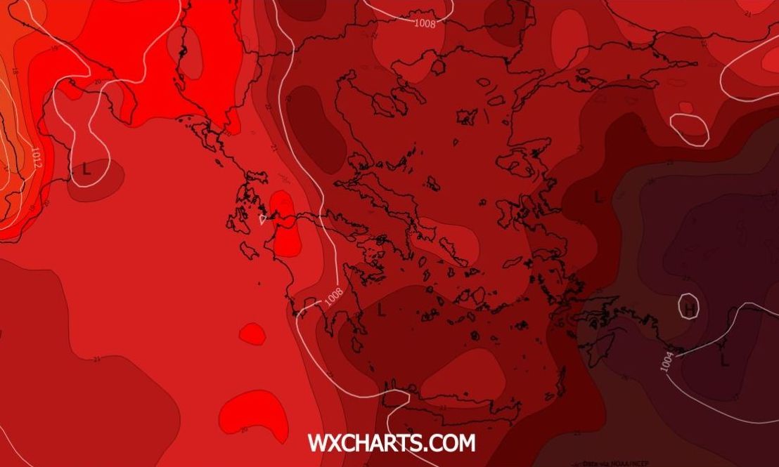 Το GFS φέρνει καύσωνα στην Ελλάδα - από 6 Ιουλίου έρχονται «40άρια» στη Θεσσαλία (χάρτες)