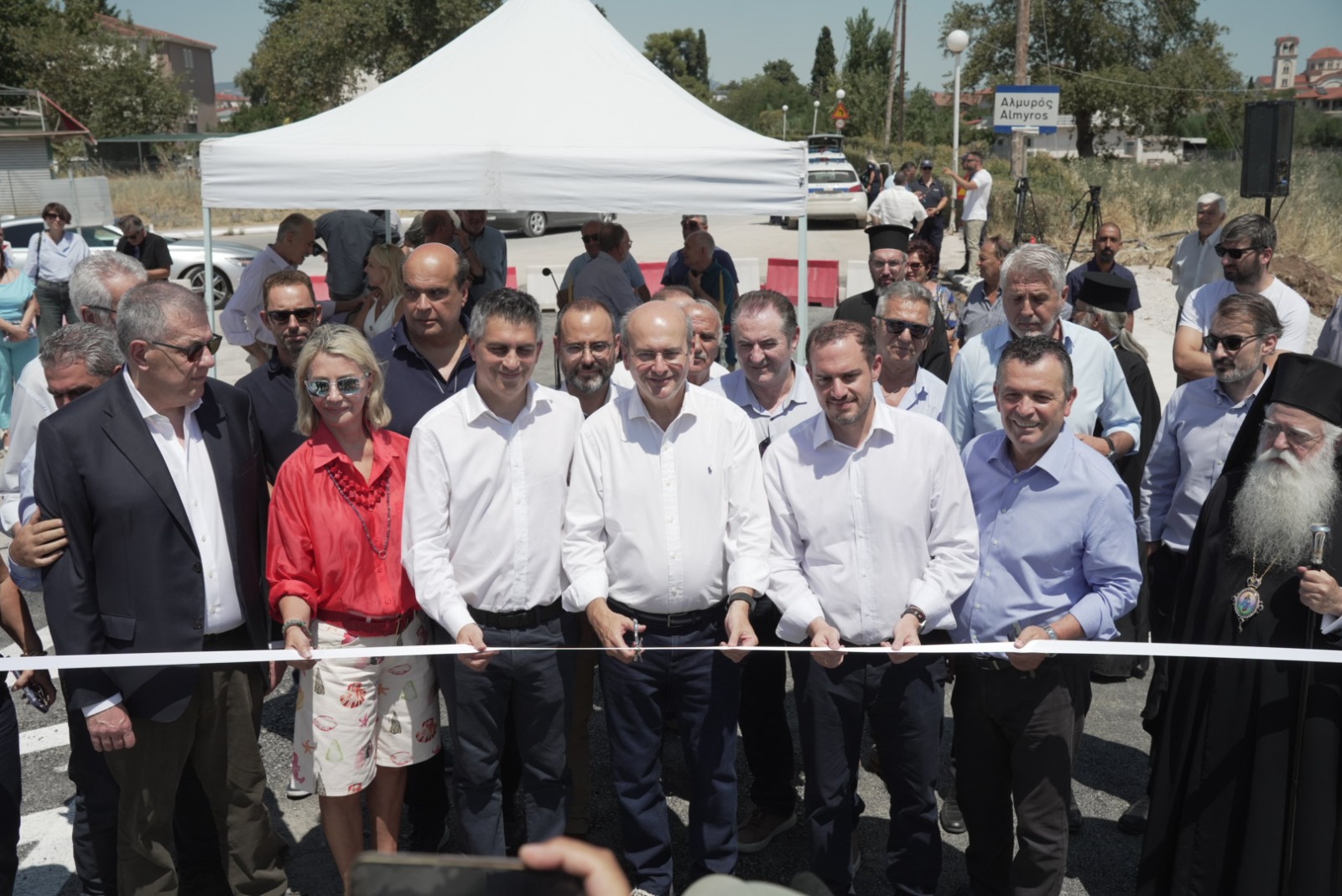 Εγκαίνια της νέας γέφυρας του Αλμυρού και αυτοψίες έργων σε Φάρσαλα και Δομοκό (ΦΩΤΟ+video)