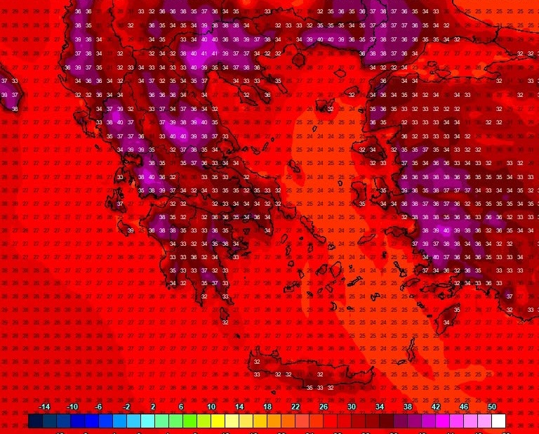 Έρχεται καύσωνας το Σαββατοκύριακο με 38-40 βαθμούς στη Θεσσαλία (χάρτες)