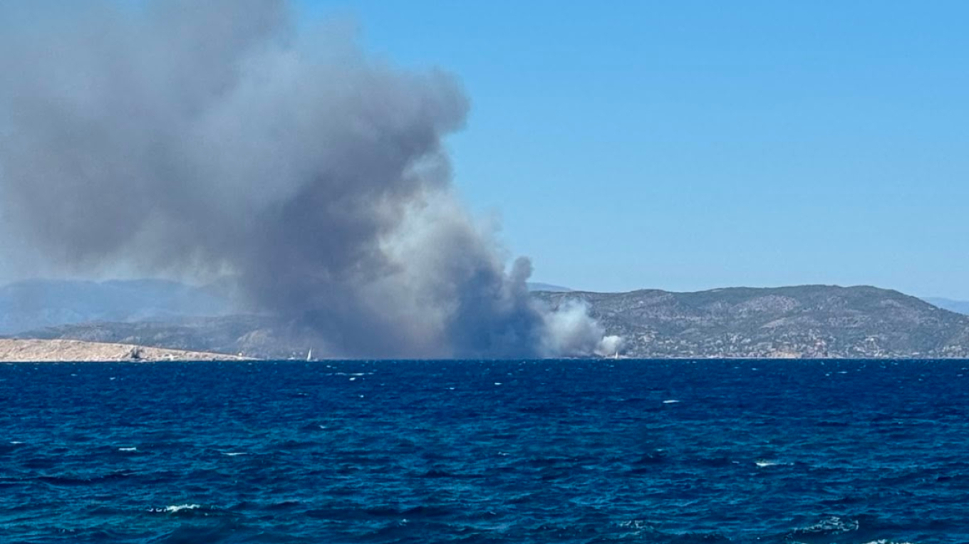Φωτιά τώρα σε δασική έκταση στη Σαλαμίνα: Κινητοποιήθηκαν 92 πυροσβέστες και επτά εναέρια μέσα