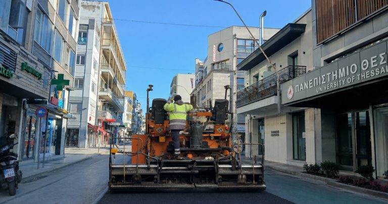 Βόλος: Αρχίζουν οι εργασίες ασφαλτόστρωσης στις οδούς Ιάσονος και Δημητριάδος