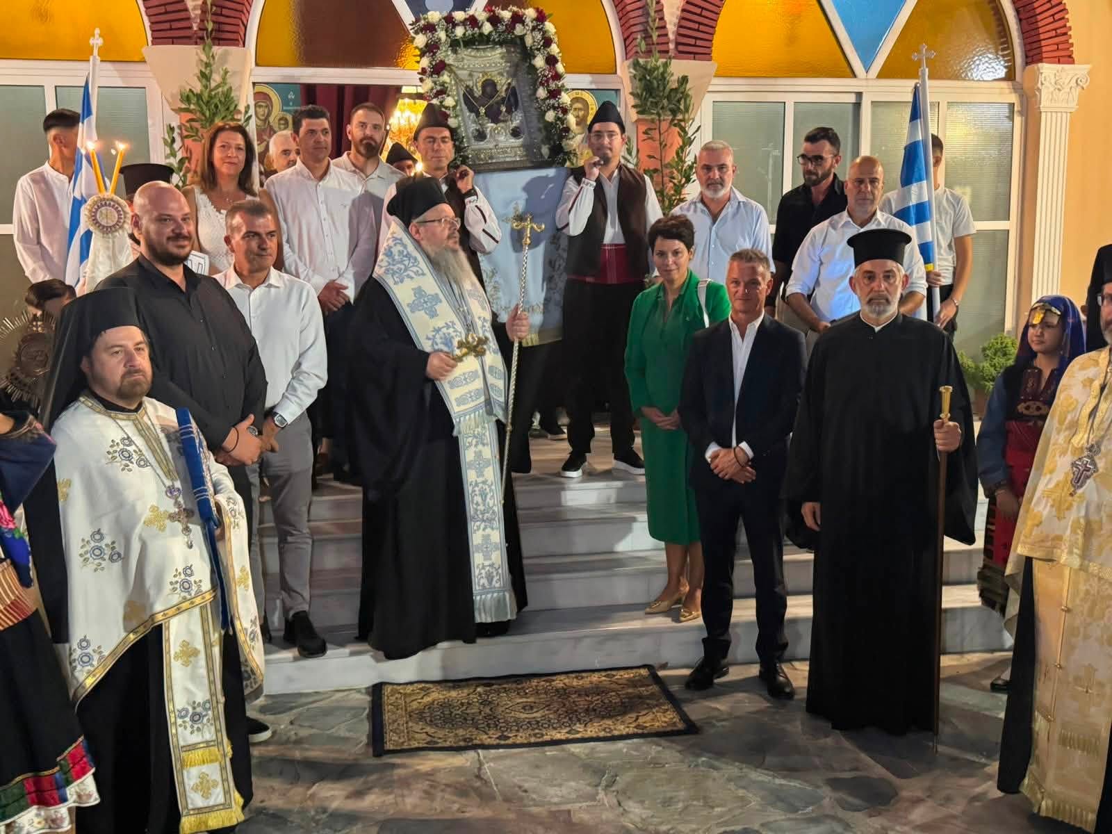 Πλήθος πιστών στον Πανηγυρικό Εσπερινό  για τα «Θεοτόκια» στην Κοιλάδα Λάρισας