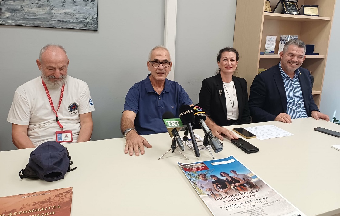 Συναυλία του Κουαρτέτου εγχόρδων «Αιμίλιος Ριάδης» στο Β΄ αρχαίο θέατρο Λάρισας.την Κυριακή