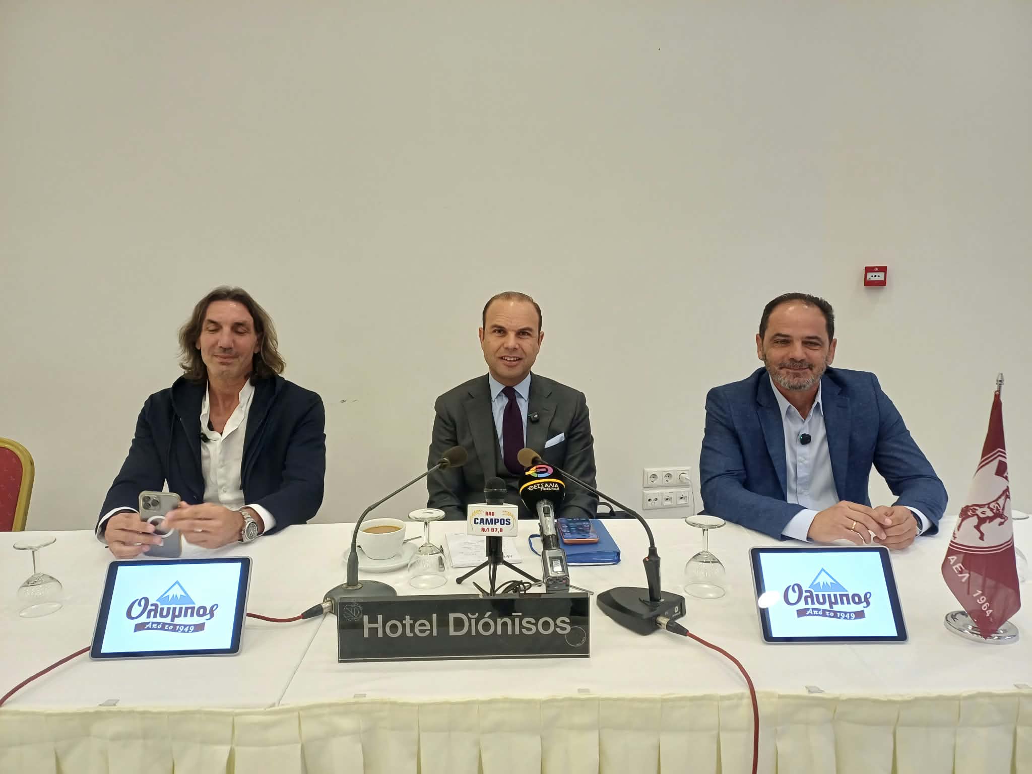 Συνέντευξη τύπου παραχωρεί ο ιδιοκτήτης της ΠΑΕ ΑΕΛ Novibet, Ζήσης Στυλιανός (ΦΩΤΟ)