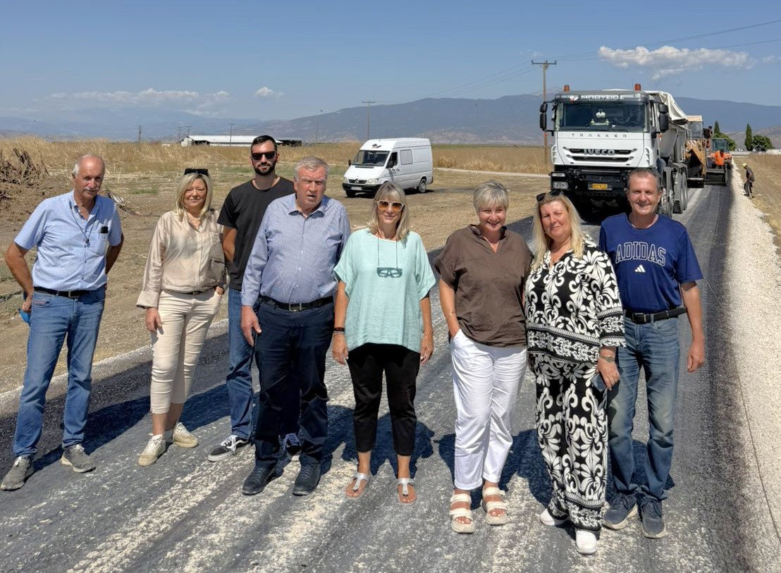 Έργα ασφαλτόστρωσης οδών και κατασκευή νέων πεζοδρομίων σε κοινότητες του Δήμου Κιλελέρ (ΦΩΤΟ)