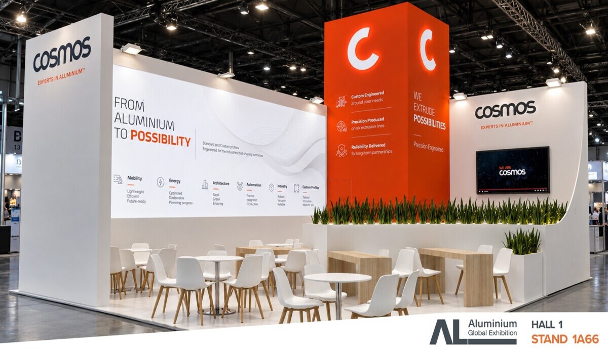 Η COSMOS στην ALUMINIUM 2026: Δίνοντας μορφή στις δυνατότητες του αλουμινίου