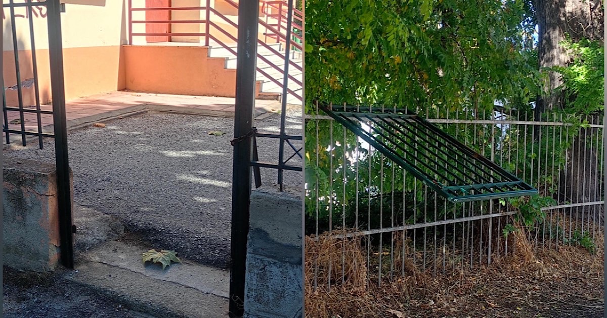 Βανδαλισμοί στο 1ο Δημοτικό Σχολείο Αμπελώνα (φωτ.)
