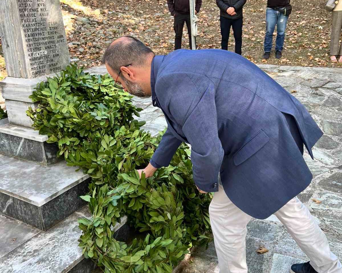 Κωνσταντίνος Μαραβέγιας: «Η θυσία των εκτελεσθέντων των Μηλεών αποτελεί διαχρονικό σύμβολο ελευθερίας και αξιοπρέπειας»