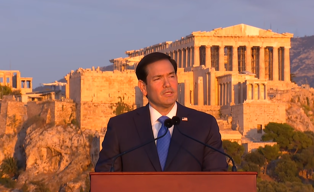 Μάρκο Ρούμπιο: Αποθέωσε την Ελλάδα στην ομιλία του στην Πνύκα με φόντο την Ακρόπολη