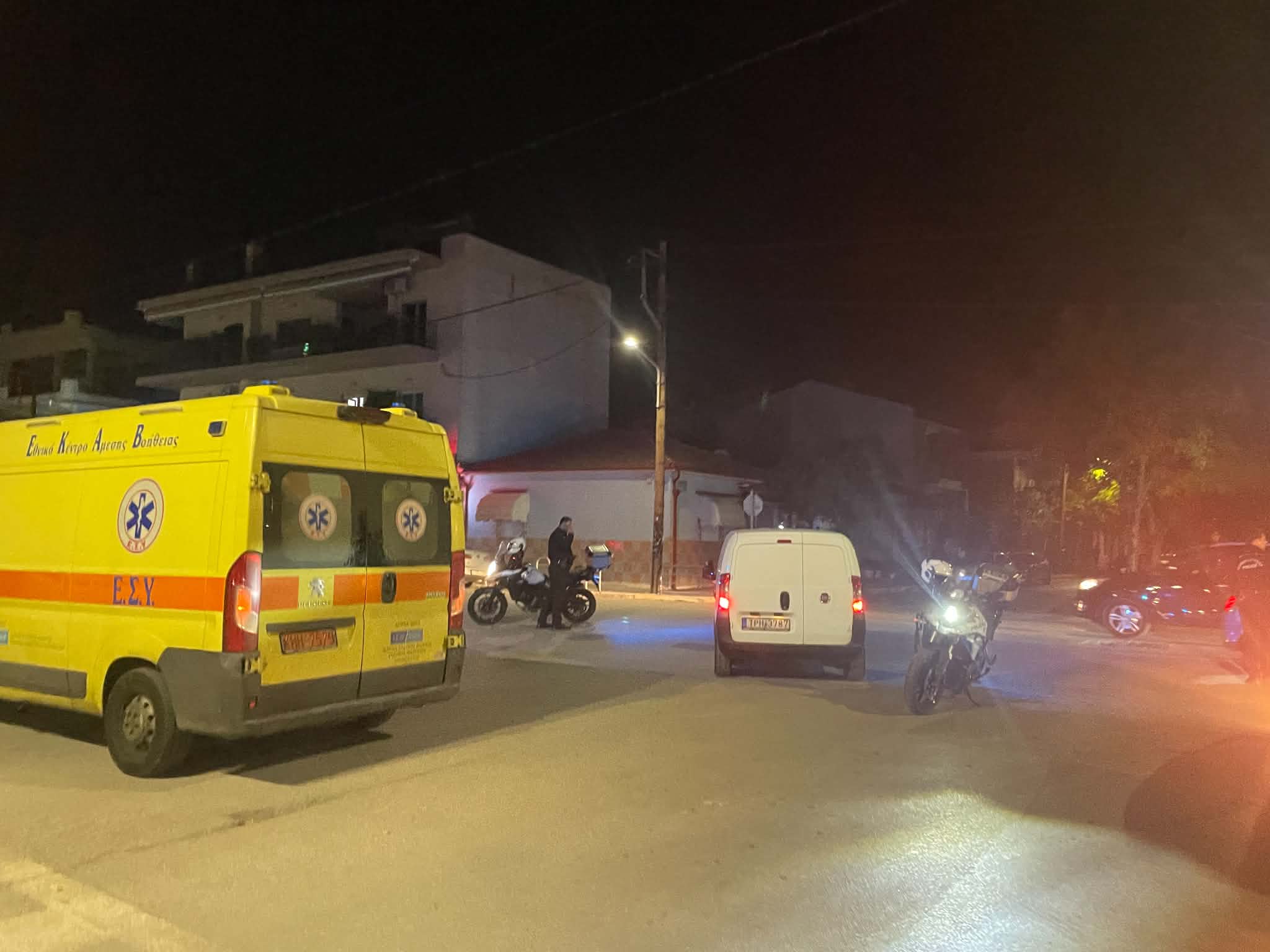 Τροχαίο με τραυματισμό διανομέα στη Λάρισα το βράδυ της Παρασκευής (ΦΩΤΟ)