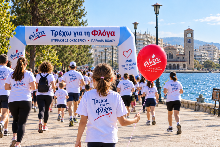 Βόλος: Μεγάλη συμμετοχή στο «Τρέχω για τη Φλόγα» – Αλληλεγγύη στα παιδιά με καρκίνο