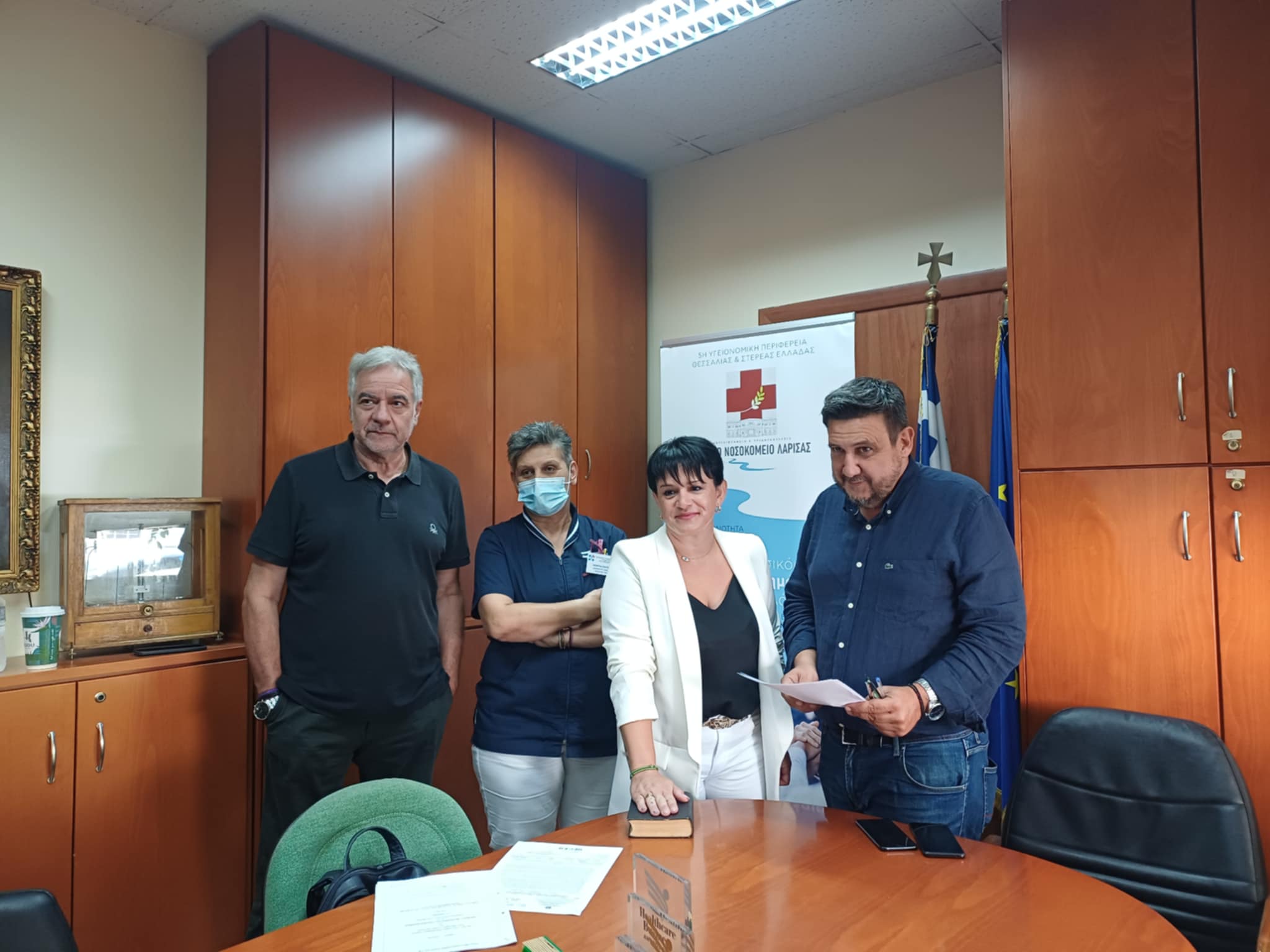 Στο Γενικό Νοσοκομείο Λάρισας ο Φώτης Σερέτης - Έμφαση σε υποδομές και στελέχωση (ΦΩΤΟ)