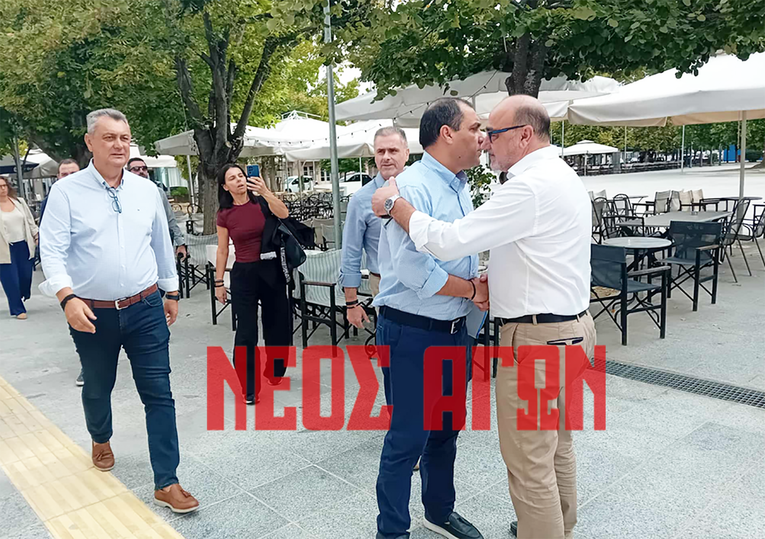 Στον Παλαμά ο Υφυπουργός Κλιματικής Κρίσης Κων. Κατσαφάδος- σύσκεψη στο Δημαρχείο (ΦΩΤΟ)