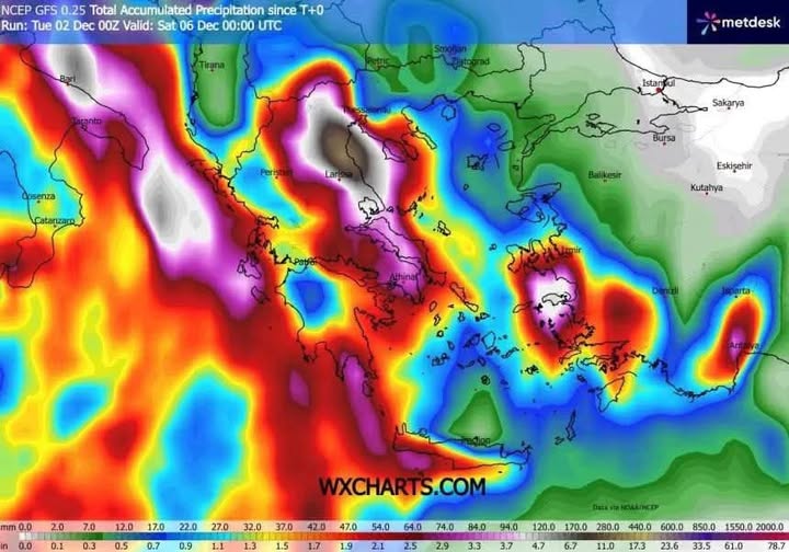 Καμπανάκι κινδύνου για την κακοκαιρία – Σε επιφυλακή η Θεσσαλία για ακραίες βροχοπτώσεις