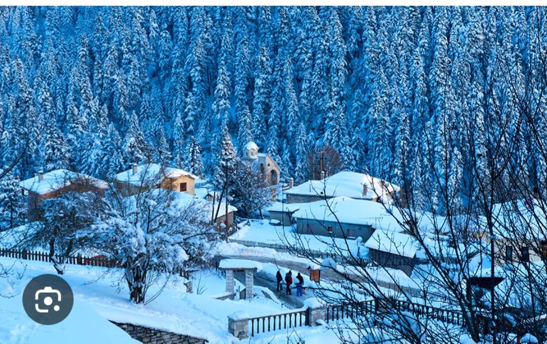 Χιονισμένο πανέμορφο Περτούλι: Το Νταβός της Ελλάδας (ΦΩΤΟ)