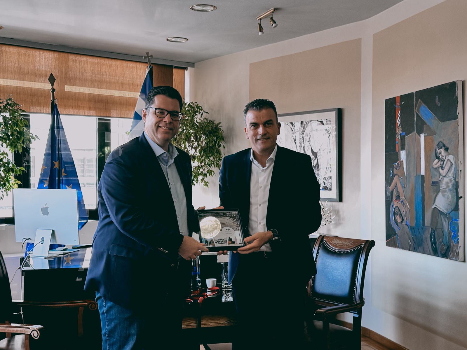 Συνάντηση Δημάρχου Λαρισαίων και Υφυπουργού παρά τω Πρωθυπουργώ (ΦΩΤΟ+βίντεο)