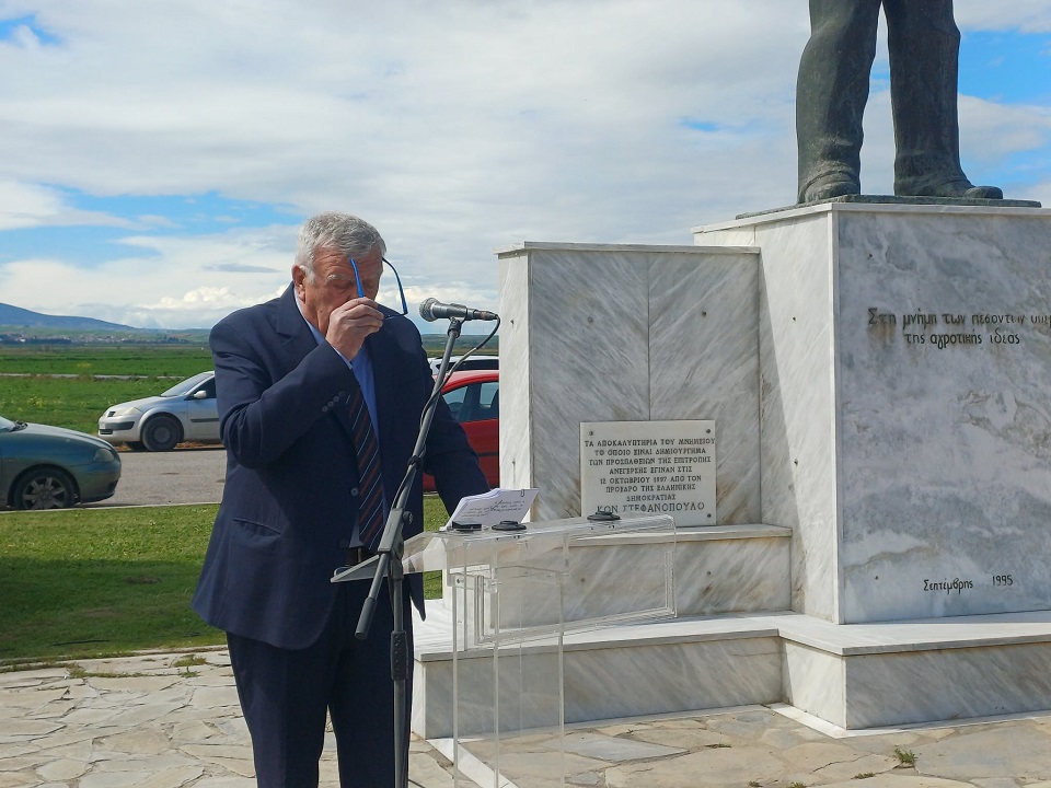 «O Θανάσης  Νασιακόπουλος στην εκδήλωση για τα 116 χρόνια από την εξέγερση των αγροτών στο Κιλελέρ»