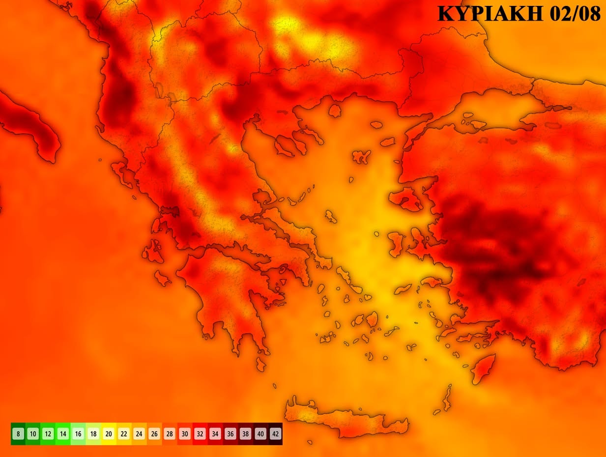 Έρχεται παρατεταμένη αυγουστιάτικη ζέστη (χάρτες)