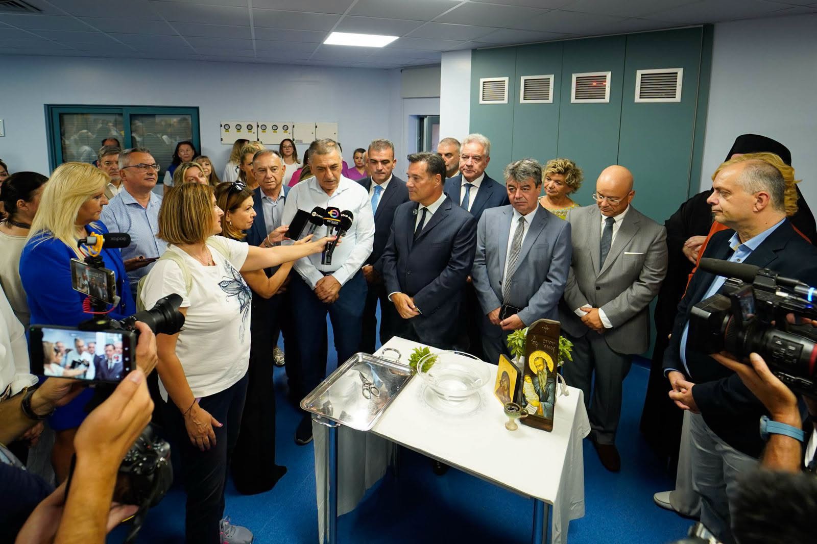Ο Δημήτρης Κουρέτας για τα εγκαίνια του τμήματος μεταμόσχευσης μυελού στο Πανεπιστημιακό